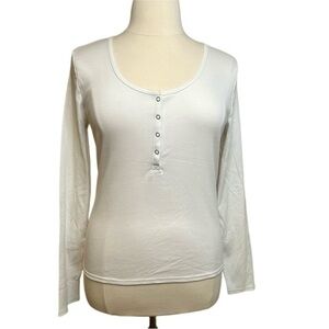NWT Women's Plus Wild Fable Henley Long Sleeve Shirt Top